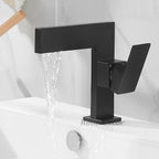 Brass bath shower mixer tap waterfall spout detail view