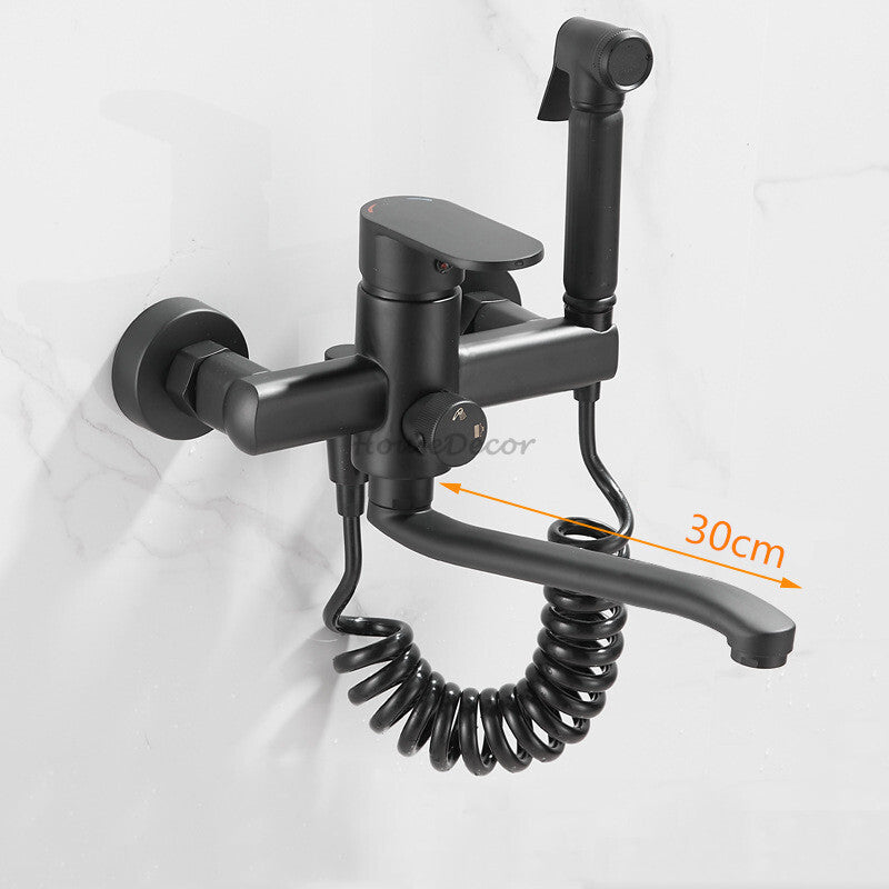 Modern bath shower mixer tap swivel spout additional view