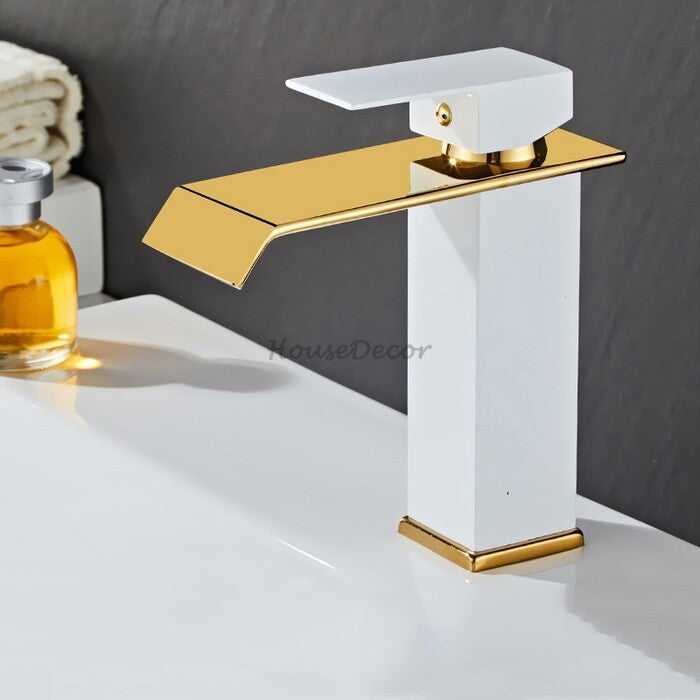 Modern bath shower mixer tap waterfall spout additional view