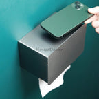 Modern Stainless Steel toilet paper holder detailed product view additional view