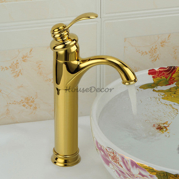 Gold bath shower mixer tap detailed product view main view