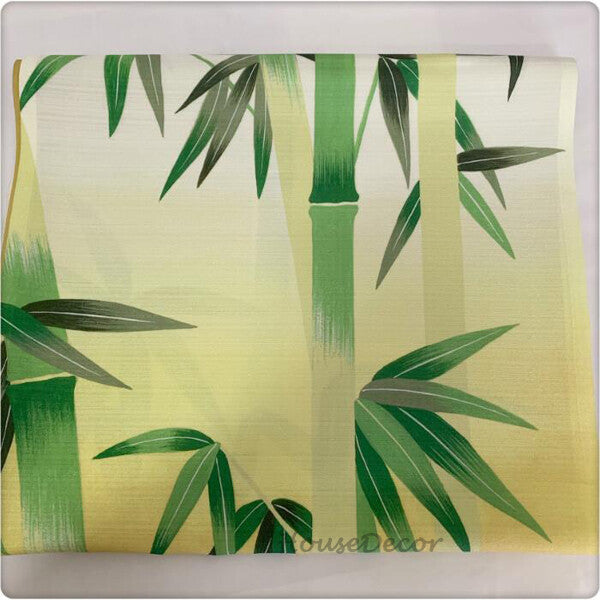 Green Fabric doorway curtain room divider design detail view