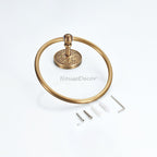 Antique Brass towel ring detailed product view detail view
