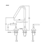 Modern bath shower mixer tap swivel spout additional view