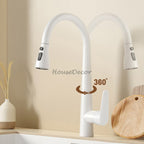 Modern kitchen sink mixer tap pull out spray additional view