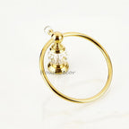 Gold towel ring wall mounted design additional view