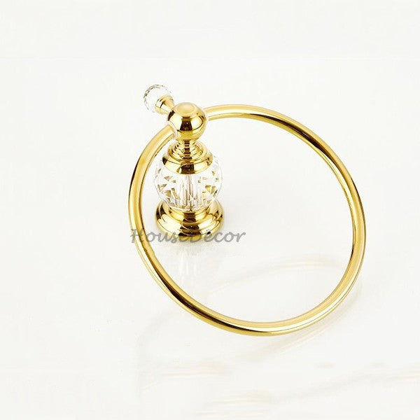 Gold towel ring wall mounted design additional view