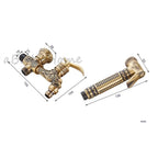 Modern Brass bath shower mixer tap wall mounted design additional view