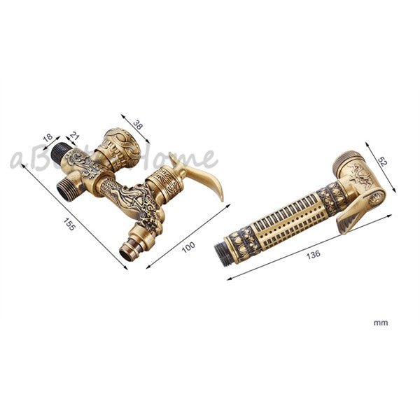 Modern Brass bath shower mixer tap wall mounted design additional view