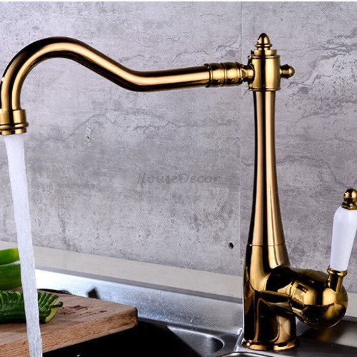 Modern kitchen sink mixer tap swivel spout additional view