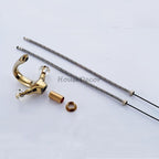 Gold Brass bath shower mixer tap detailed product view detail view