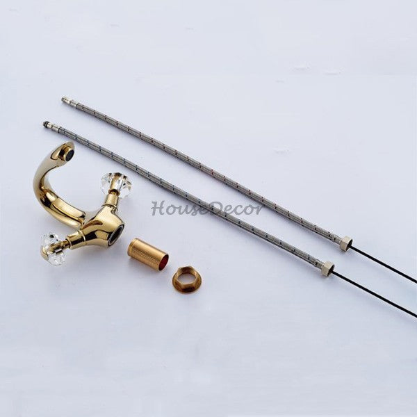 Gold Brass bath shower mixer tap detailed product view detail view