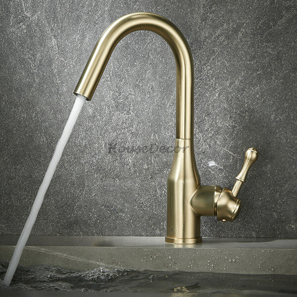 Modern kitchen sink mixer tap swivel spout additional view