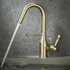 Modern kitchen sink mixer tap swivel spout additional view