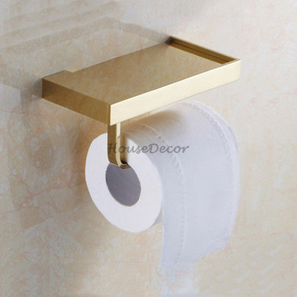 Modern Brass toilet paper holder detailed product view detail view