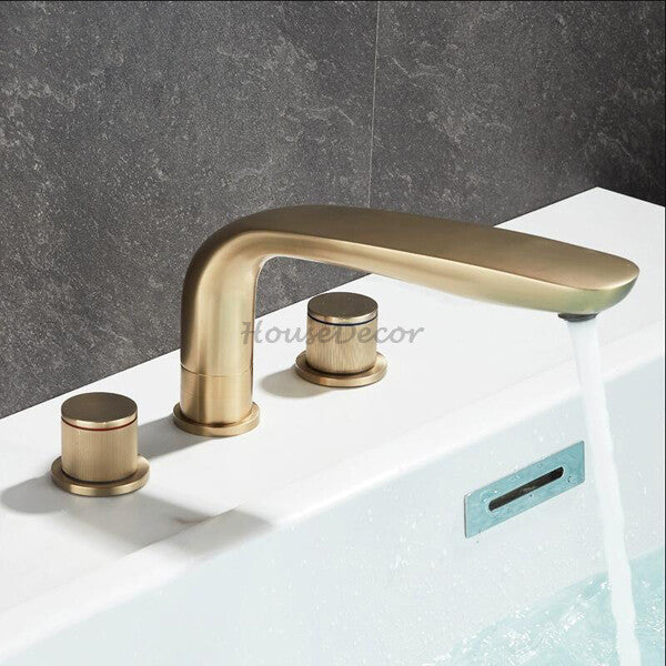 Brass bath shower mixer tap swivel spout main view