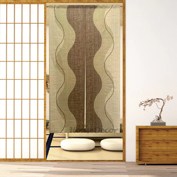 Modern Fabric doorway curtain room divider design main view
