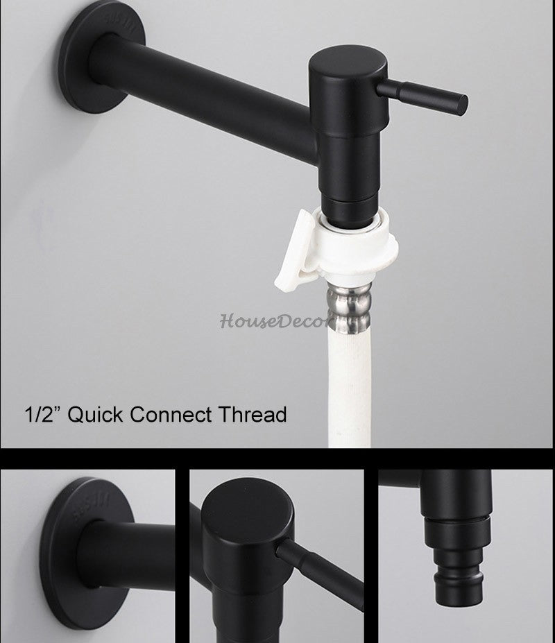 Modern utility faucet wall mounted design additional view