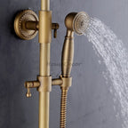 Modern bath shower mixer tap single lever control detail view