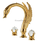 Modern bath shower mixer tap dual handle control main view