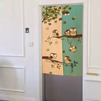 Modern Fabric doorway curtain room divider design main view