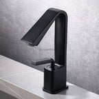 Modern bath shower mixer tap deck mounted design detail view