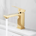 Polished Brass bath shower mixer tap single lever control detail view