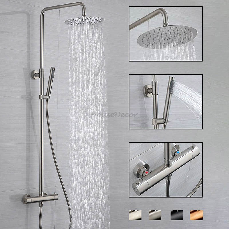 Modern bath shower mixer tap wall mounted design main view
