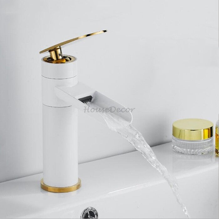 Modern bath shower mixer tap waterfall spout additional view