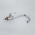 Modern Ceramic kitchen sink mixer tap swivel spout detail view
