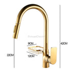 Gold bath shower mixer tap pull out spray additional view