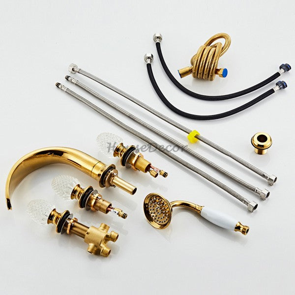 Modern bath shower mixer tap pull out spray additional view