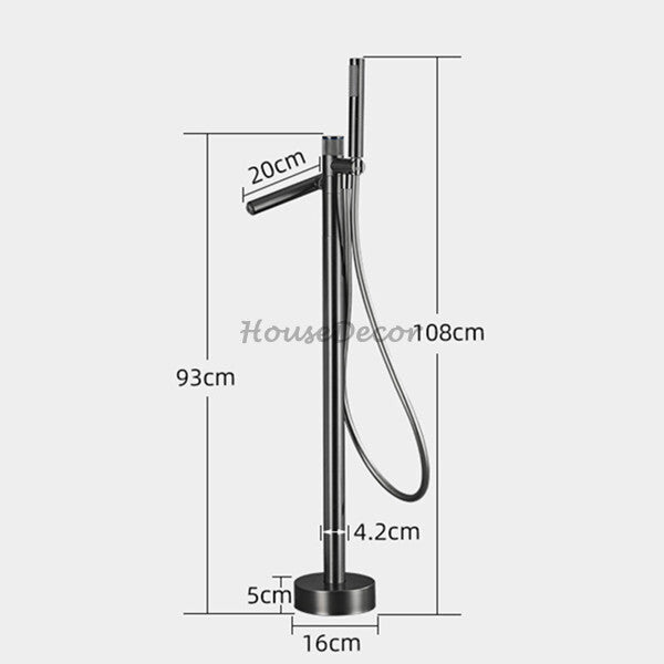 Modern bath shower mixer tap handheld shower set additional view