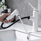 Modern kitchen sink mixer tap pull out spray additional view