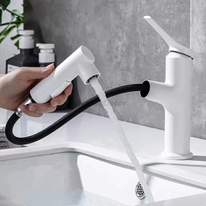Modern kitchen sink mixer tap pull out spray additional view