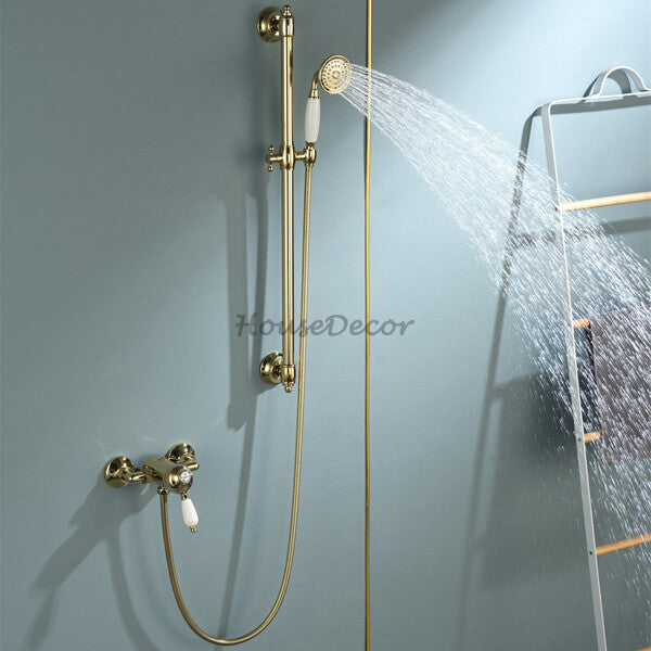 Modern Brass shower head handheld shower set additional view