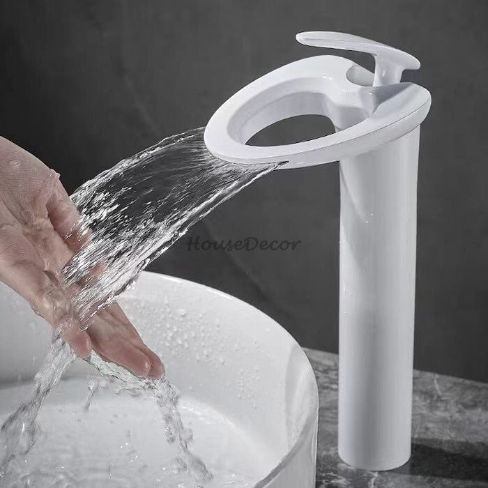 Modern bath shower mixer tap waterfall spout additional view