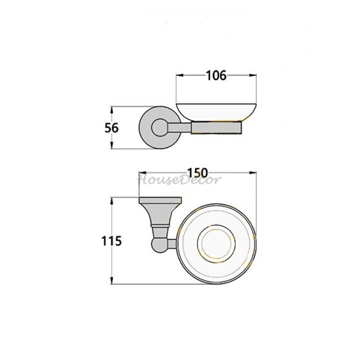 White Ceramic home product wall mounted design additional view