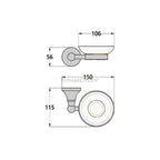 White Ceramic home product wall mounted design additional view