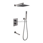 Modern bath shower mixer tap thermostatic control main view