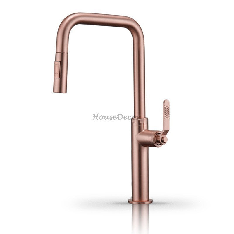 Modern kitchen sink mixer tap pull out spray additional view