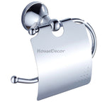 Chrome toilet paper holder wall mounted design main view