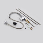 Chrome kitchen sink mixer tap pull out spray additional view