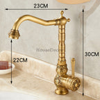 Modern Brass bathroom basin mixer tap detailed product view additional view