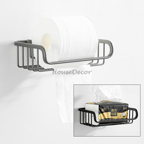 Modern Aluminum toilet paper holder wall mounted design additional view