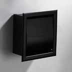Black Stainless Steel toilet paper holder wall mounted design additional view
