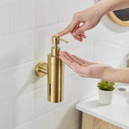 Brushed Gold home product wall mounted design detail view