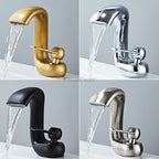 Brass bath shower mixer tap waterfall spout main view