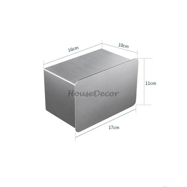 Modern Stainless Steel toilet paper holder detailed product view additional view