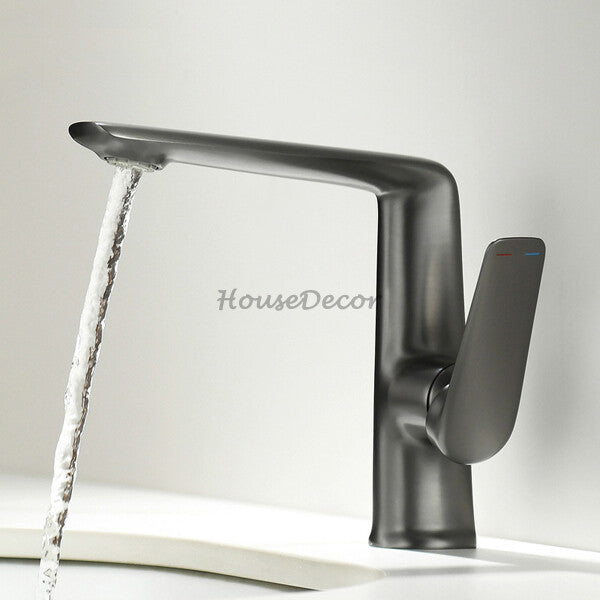 Brass bath shower mixer tap single lever control main view